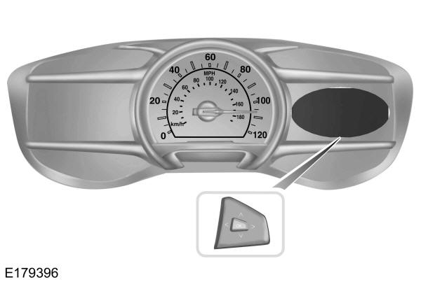 Controlos direitos do visor de informações