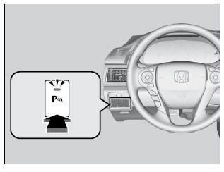 Sistema do sensor de estacionamento ligado e desligado