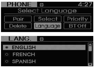 Alteração do idioma
