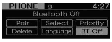 Activar/desactivar Bluetooth